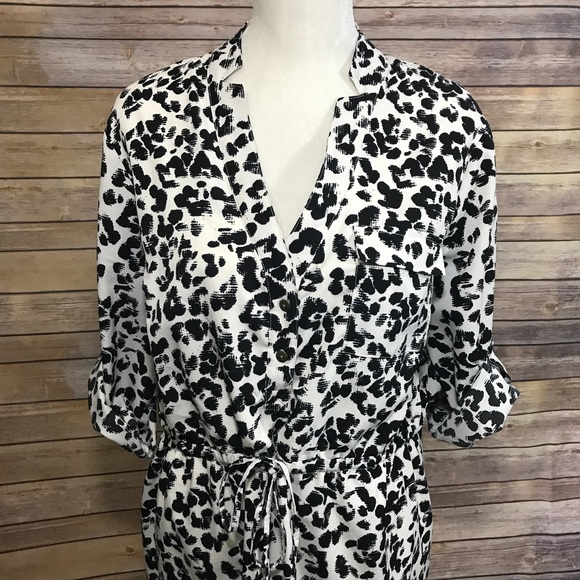 Black & White Animal Print Dress - Picture 4 of 9
